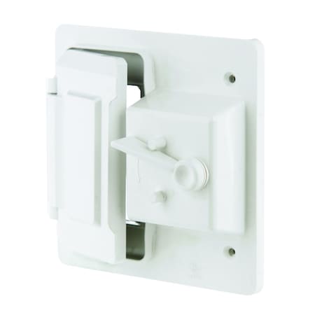 Taymac Weatherproof Cover, Switch Box Type, 2 Gang, Toggle Cover Type PTC521WH